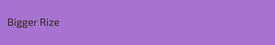  Bigger Rize